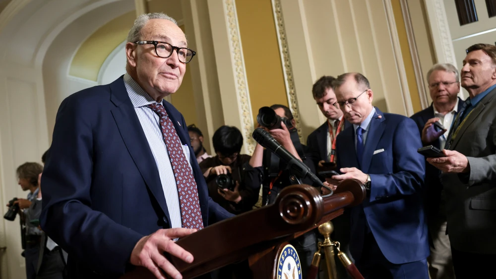 Something moved beneath Schumer’s feet