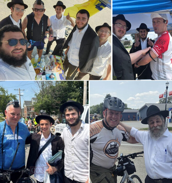 Chabad Brings Mivtzoim to RAGBRAI Cyclists in Iowa