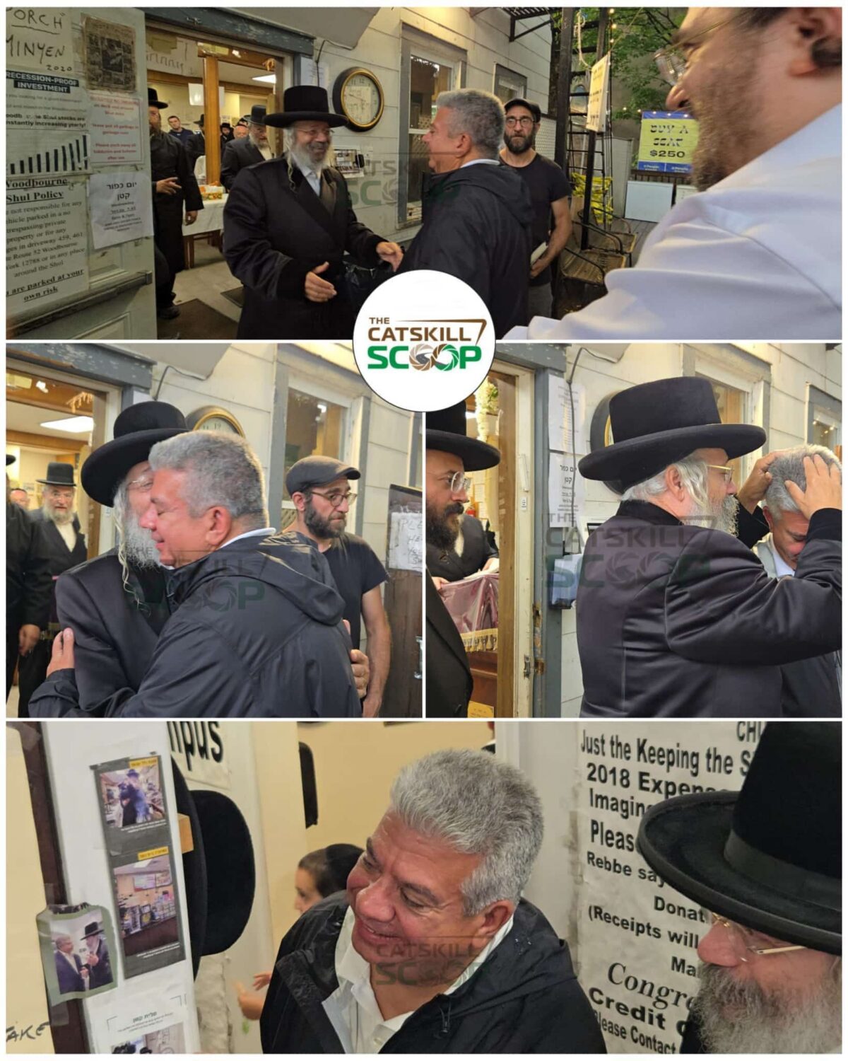 CATSKILLS VISIT: Brooklyn DA Eric Gonzalez Meets Nikolsburger Rebbe At Woodbourne Shul