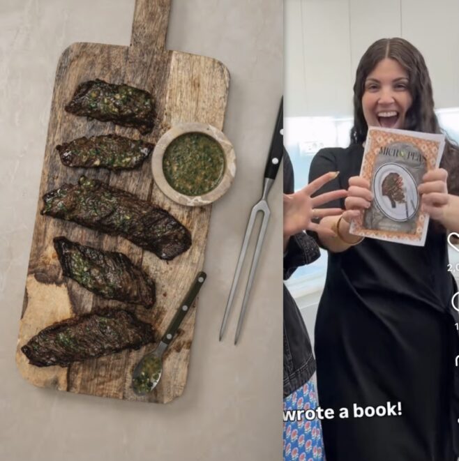 Danielle Renov Shares Easy Broiled Skirt Steak With Chimichurri