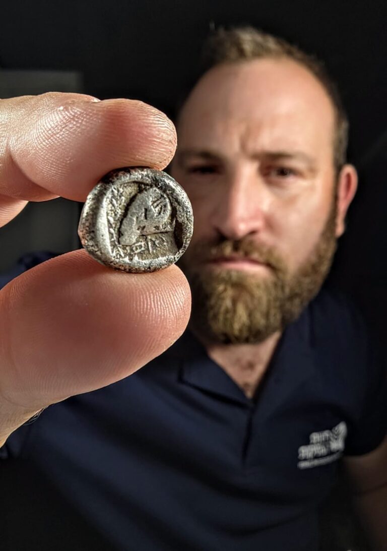 Rare 2,500-Year-Old Cypriot Coin Found on Israeli Beach, First of Its Kind in Israel
