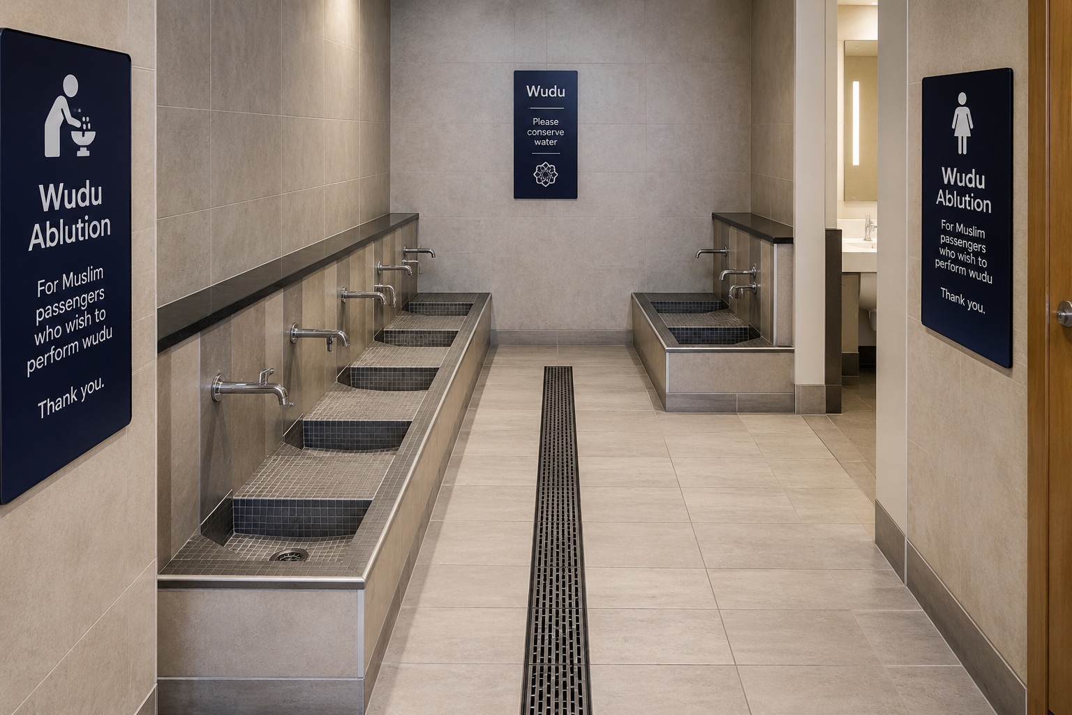 Major Airport to Install $300,000 Islamic Foot-Washing Stations in Terminal Bathrooms