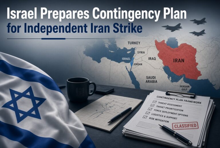 Israel Prepares Contingency Plan for Independent Iran Strike