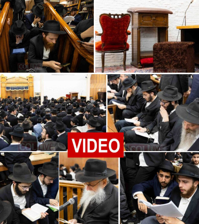 Large Crowd Recites Eicha in 770