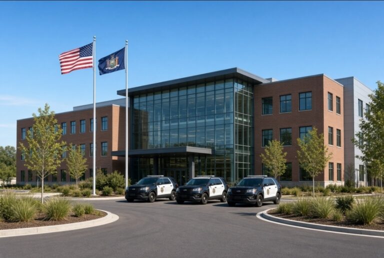 President Trump On Long Island Today For Nassau Police Academy Tour