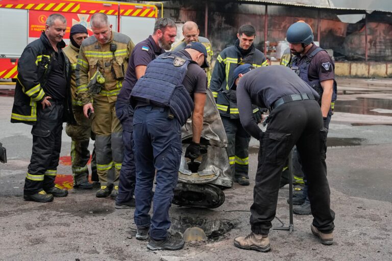 Russian Missile and Drone Barrage in Ukrainian Capital Region Kills 17